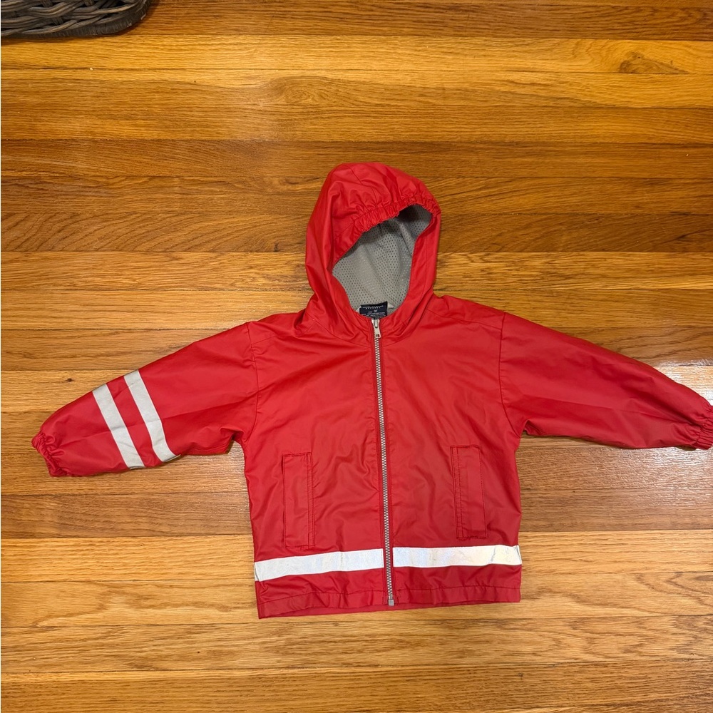 Charles River red rain jacket  with mesh lining